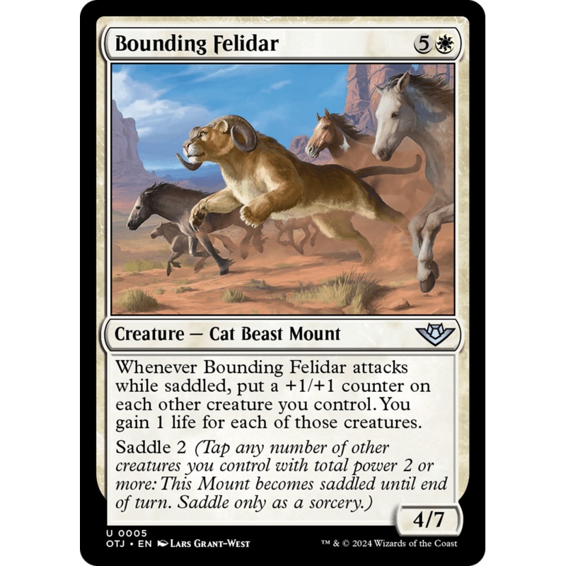 Bounding Felidar (OTJ-005) - Outlaws of Thunder Junction Foil