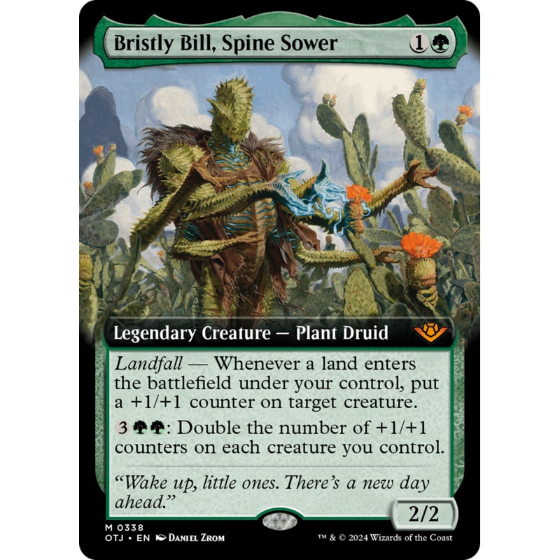 Bristly Bill, Spine Sower (OTJ-338) - Outlaws of Thunder Junction: (Extended Art)