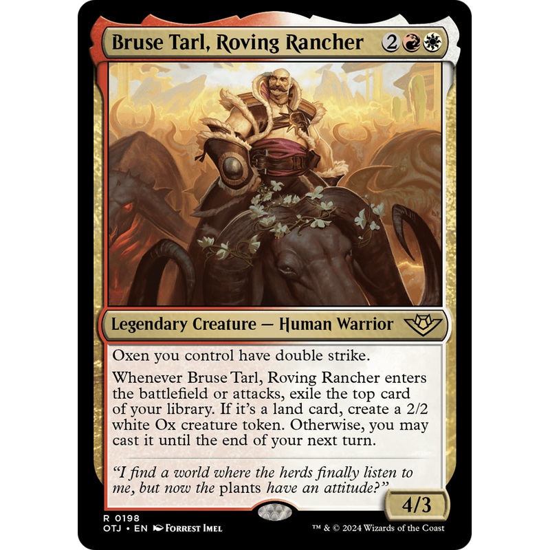 Bruse Tarl, Roving Rancher (OTJ-198) - Outlaws of Thunder Junction Foil