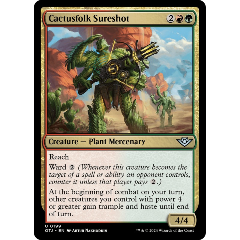 Cactusfolk Sureshot (OTJ-199) - Outlaws of Thunder Junction