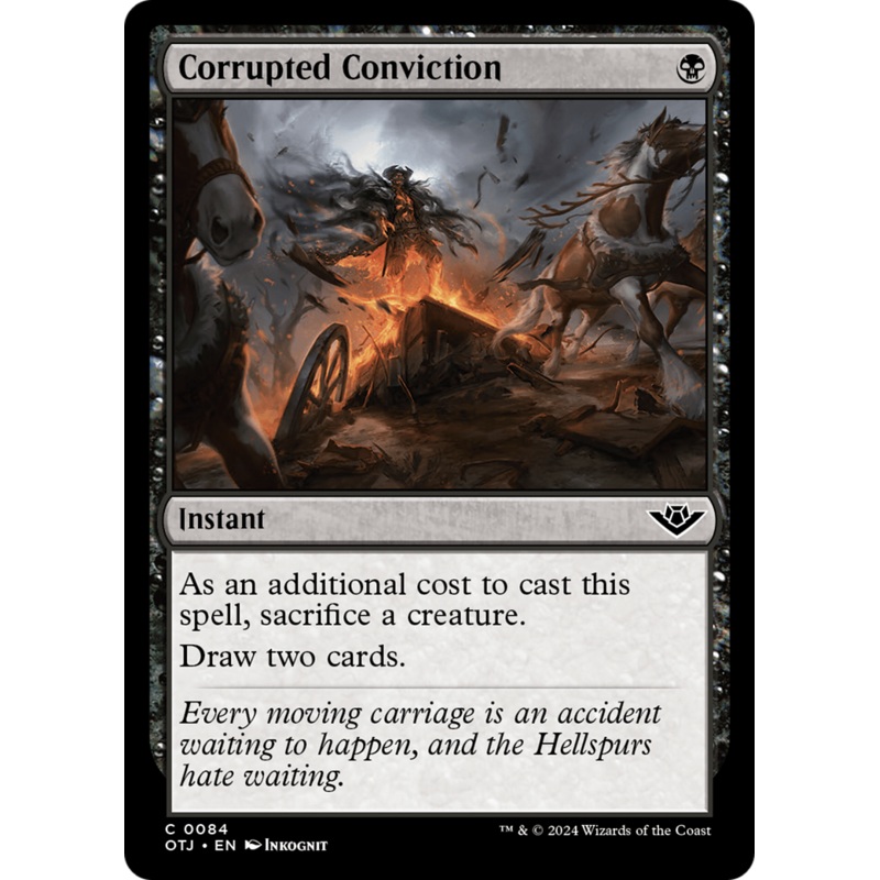 Corrupted Conviction (OTJ-084) - Outlaws of Thunder Junction Foil