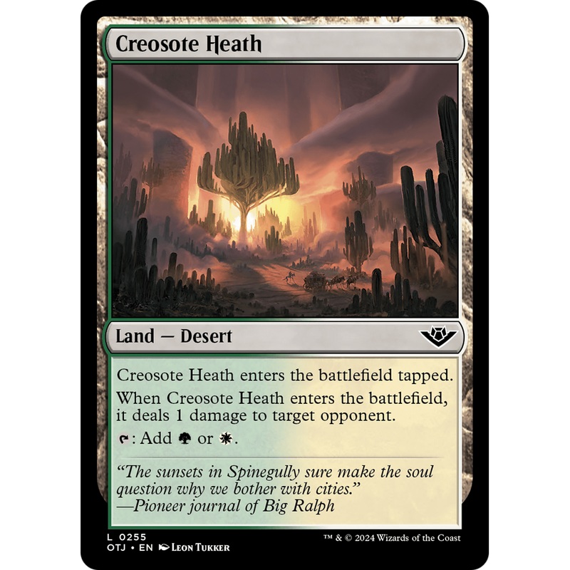 Creosote Heath (OTJ-255) - Outlaws of Thunder Junction Foil