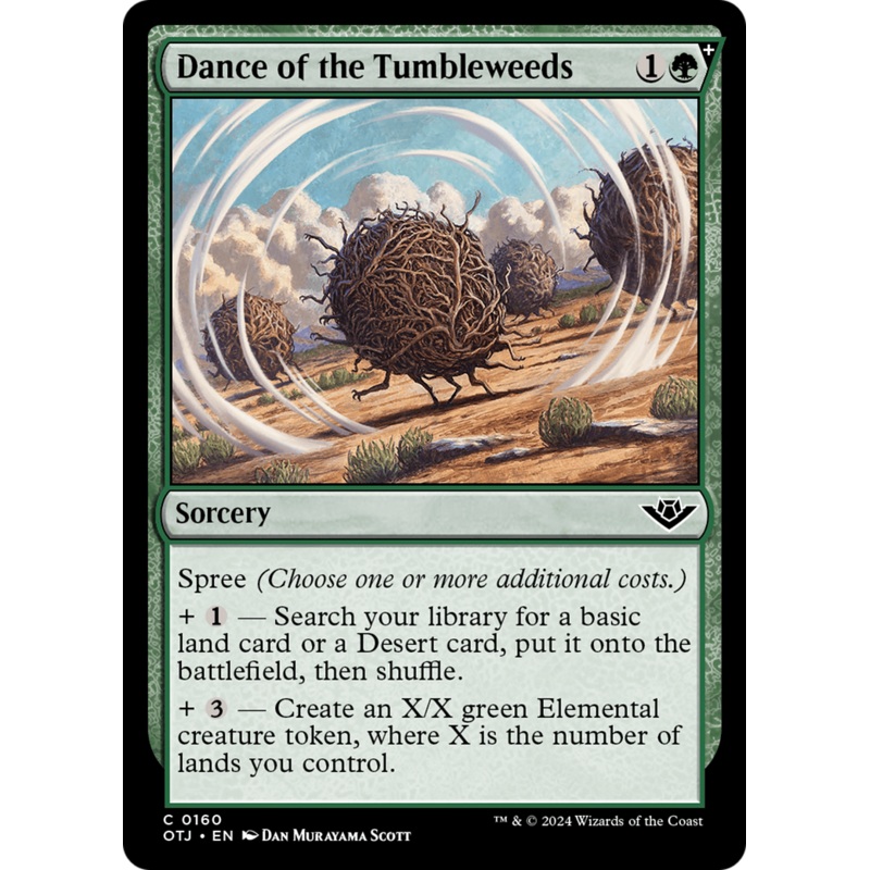 Dance of the Tumbleweeds (OTJ-160) - Outlaws of Thunder Junction: (spree) Foil