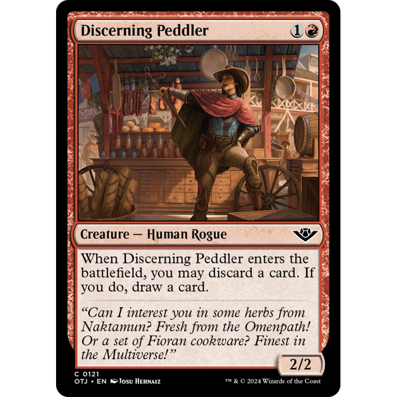 Discerning Peddler (OTJ-121) - Outlaws of Thunder Junction Foil