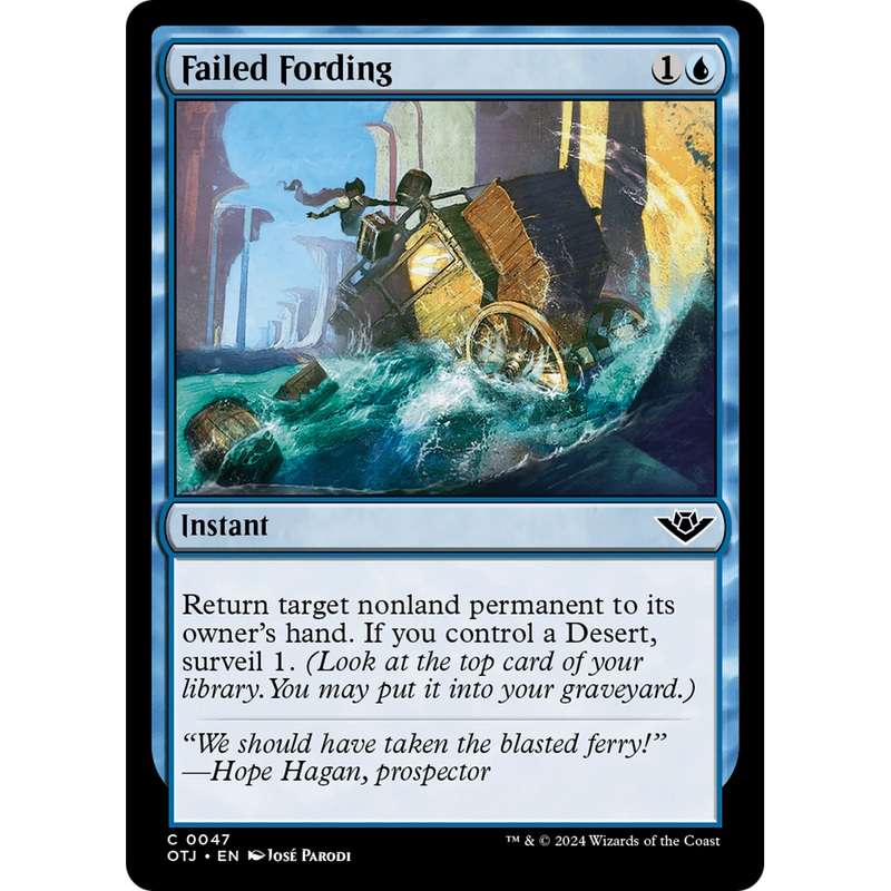 Failed Fording (OTJ-047) - Outlaws of Thunder Junction Foil