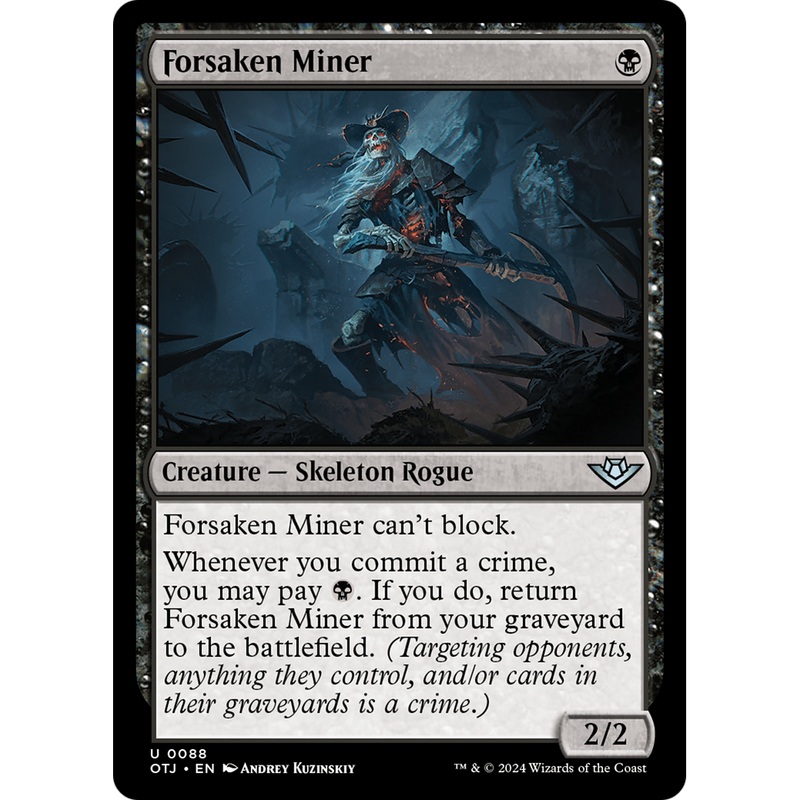 Forsaken Miner (OTJ-088) - Outlaws of Thunder Junction