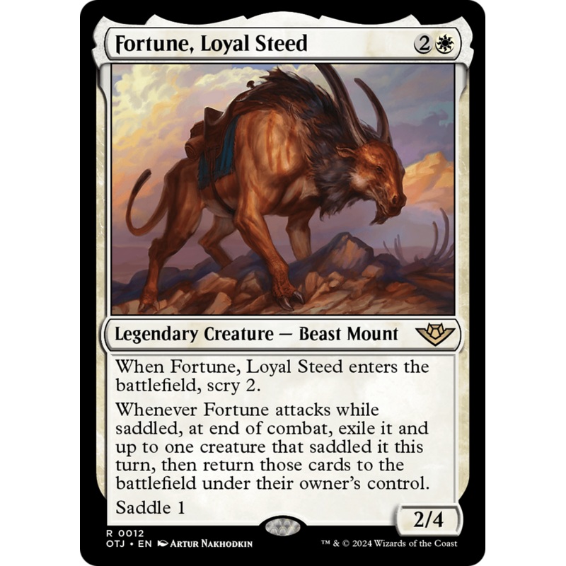 Fortune, Loyal Steed (OTJ-012) - Outlaws of Thunder Junction