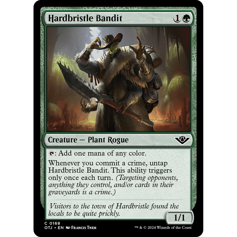 Hardbristle Bandit (OTJ-168) - Outlaws of Thunder Junction