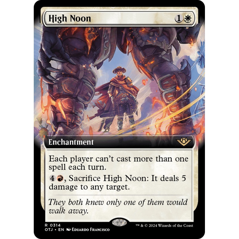 High Noon (OTJ-314) - Outlaws of Thunder Junction: (Extended Art) Foil