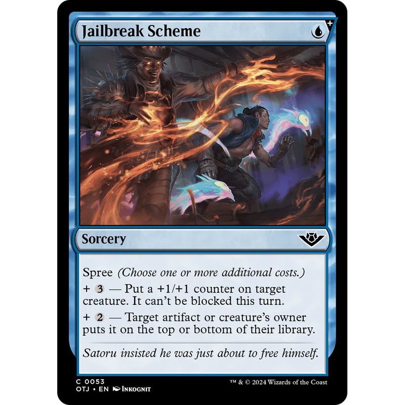 Jailbreak Scheme (OTJ-053) - Outlaws of Thunder Junction: (spree) Foil