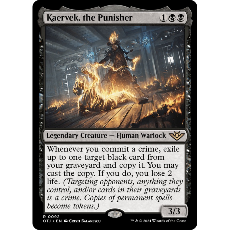 Kaervek, the Punisher (OTJ-092) - Outlaws of Thunder Junction