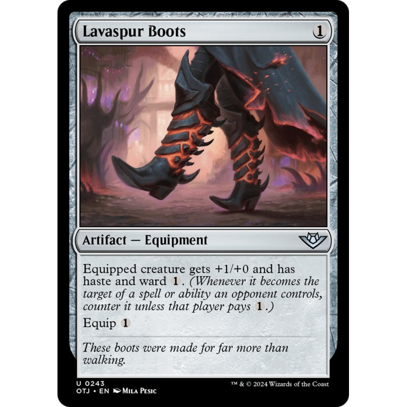 Lavaspur Boots (OTJ-243) - Outlaws of Thunder Junction
