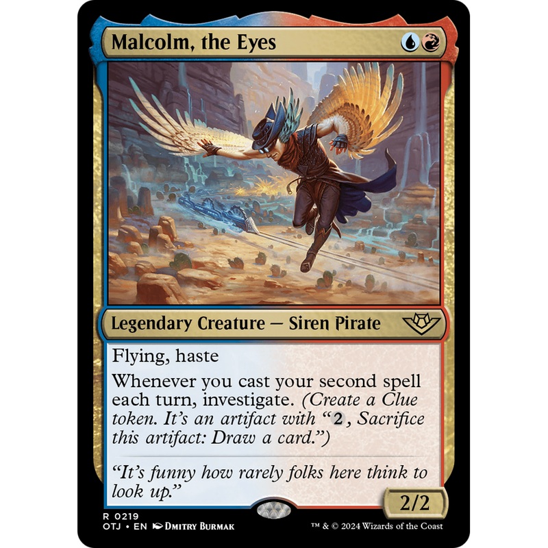 Malcolm, the Eyes (OTJ-219) - Outlaws of Thunder Junction