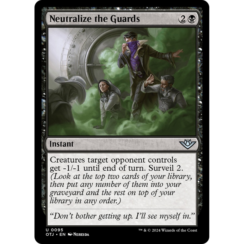 Neutralize the Guards (OTJ-095) - Outlaws of Thunder Junction Foil