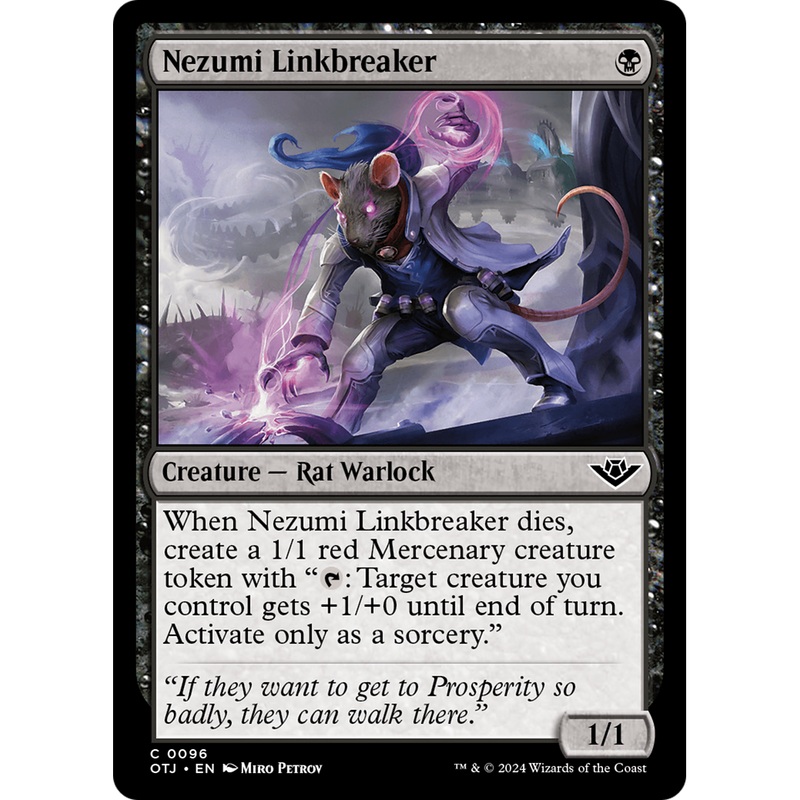 Nezumi Linkbreaker (OTJ-096) - Outlaws of Thunder Junction