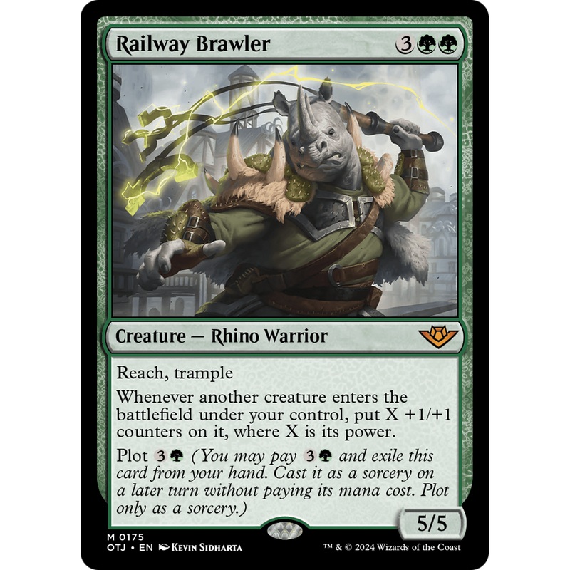 Railway Brawler (OTJ-175) - Outlaws of Thunder Junction Foil