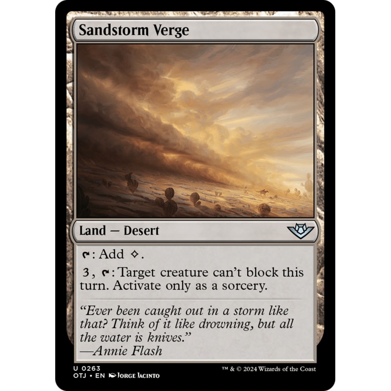 Sandstorm Verge (OTJ-263) - Outlaws of Thunder Junction