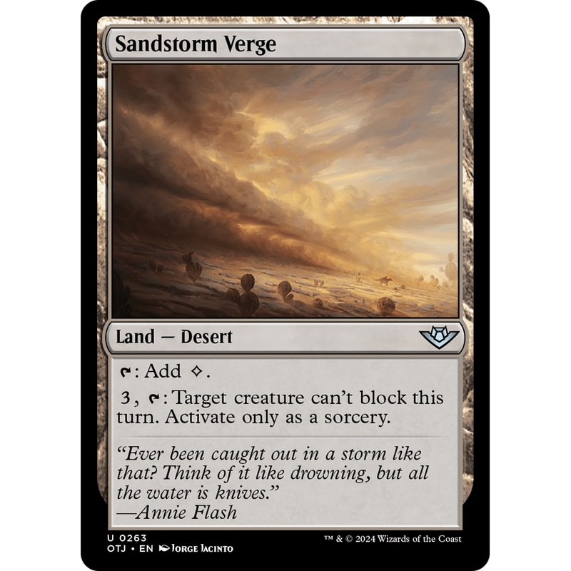 Sandstorm Verge (OTJ-263) - Outlaws of Thunder Junction Foil