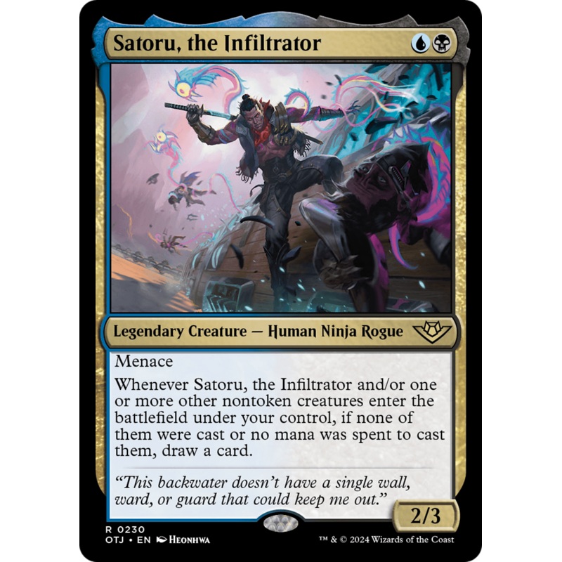 Satoru, the Infiltrator (OTJ-230) - Outlaws of Thunder Junction Foil
