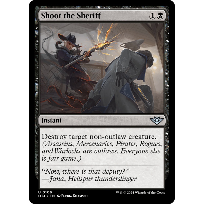 Shoot the Sheriff (OTJ-106) - Outlaws of Thunder Junction