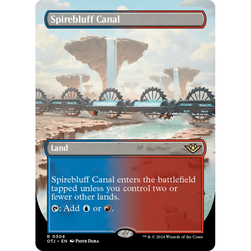 Spirebluff Canal (OTJ-304) - Outlaws of Thunder Junction (Borderless) Foil