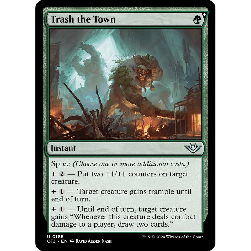 Trash the Town (OTJ-186) - Outlaws of Thunder Junction: (spree) Foil