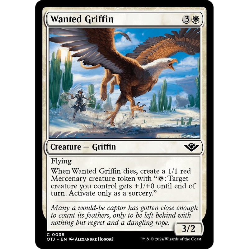 Wanted Griffin (OTJ-038) - Outlaws of Thunder Junction Foil