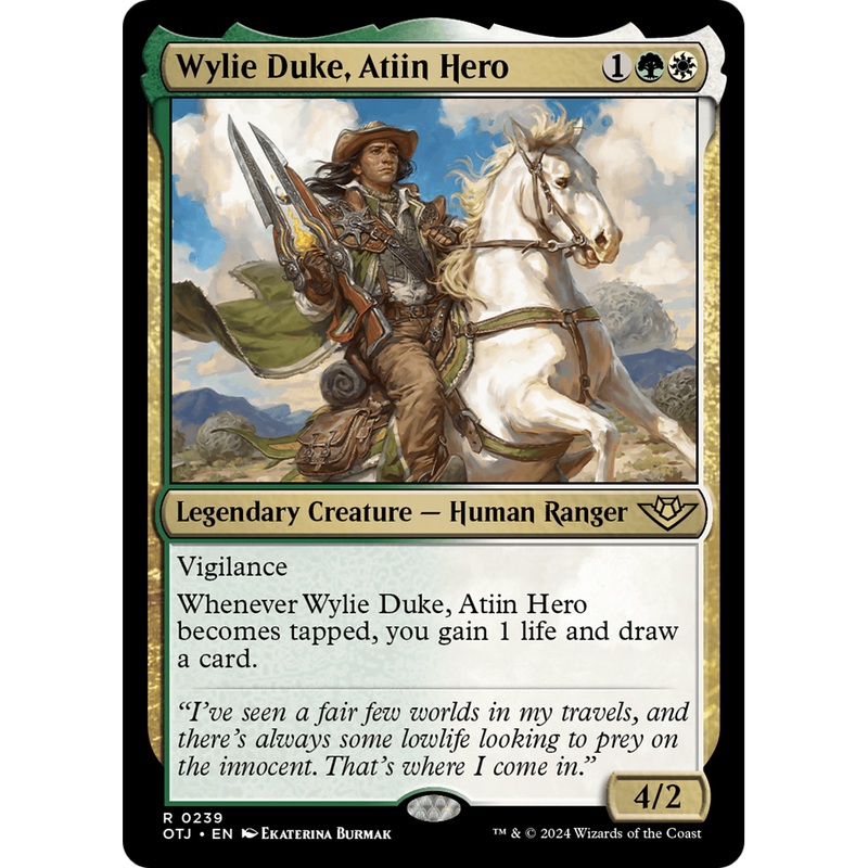 Wylie Duke, Atiin Hero (OTJ-239) - Outlaws of Thunder Junction