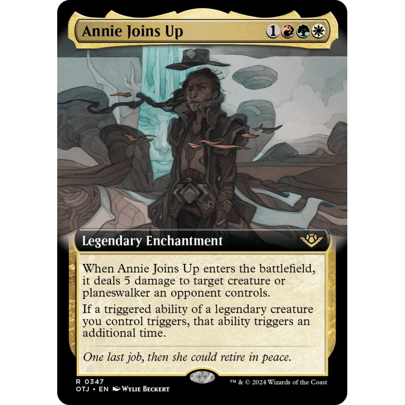 Annie Joins Up (OTJ-347) - Outlaws of Thunder Junction: (Extended Art) Foil