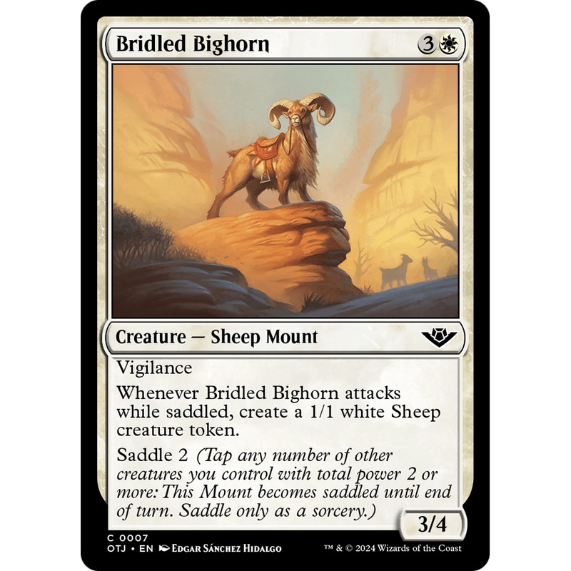 Bridled Bighorn (OTJ-007) - Outlaws of Thunder Junction