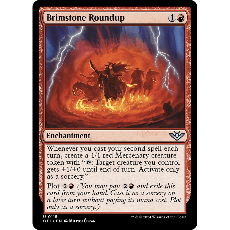 Brimstone Roundup (OTJ-115) - Outlaws of Thunder Junction Foil