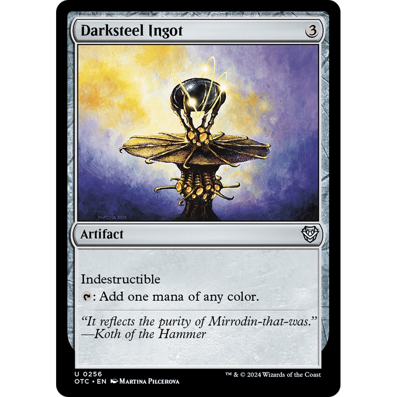 Darksteel Ingot (OTC-256) - Outlaws of Thunder Junction Commander