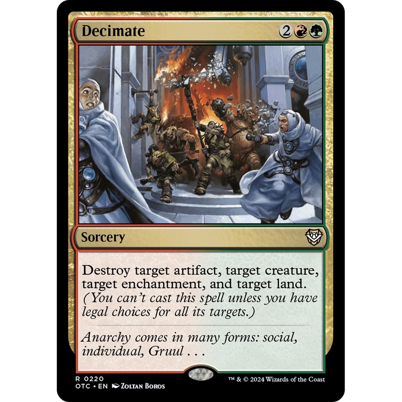 Decimate (OTC-220) - Outlaws of Thunder Junction Commander