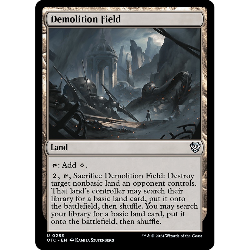 Demolition Field (OTC-283) - Outlaws of Thunder Junction Commander
