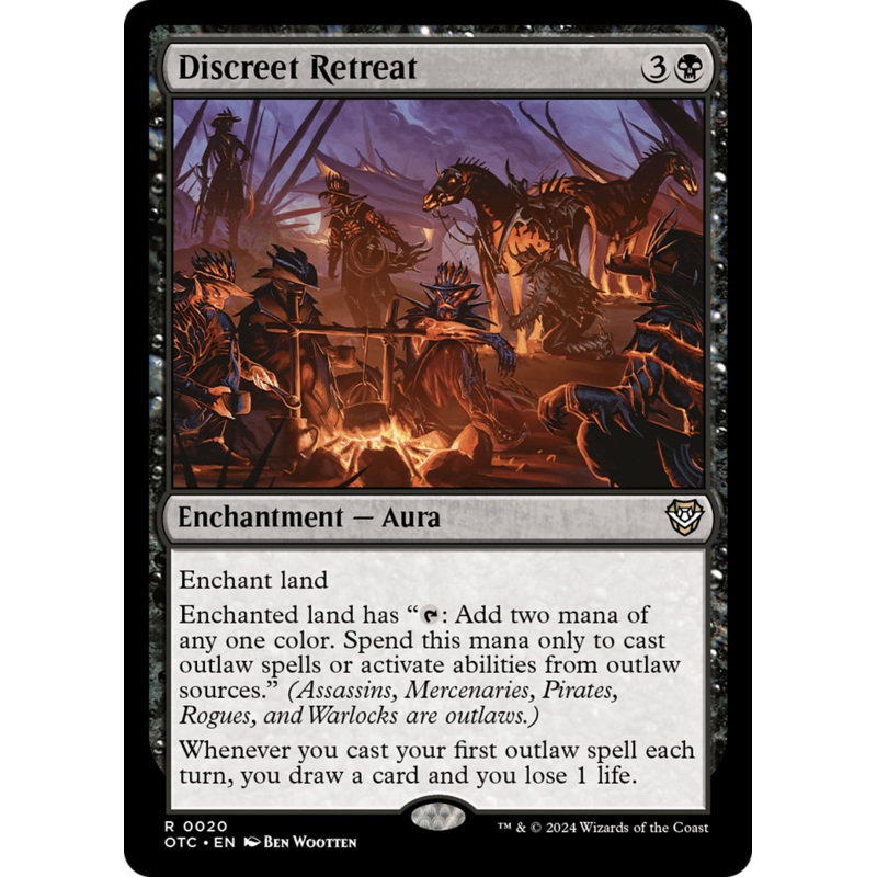 Discreet Retreat (OTC-020) - Outlaws of Thunder Junction Commander