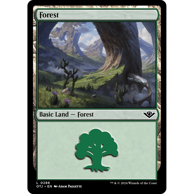 Forest (OTJ-286) - Outlaws of Thunder Junction Foil