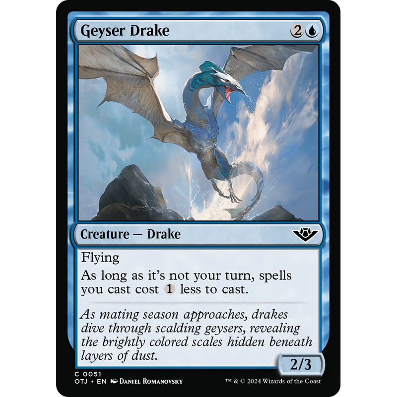 Geyser Drake (OTJ-051) - Outlaws of Thunder Junction