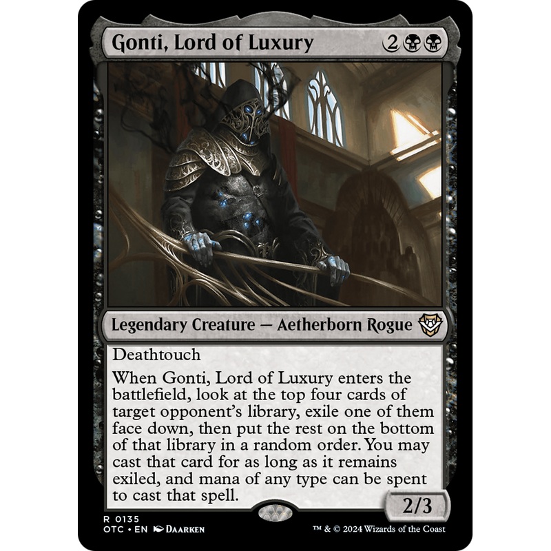 Gonti, Lord of Luxury (OTC-135) - Outlaws of Thunder Junction Commander