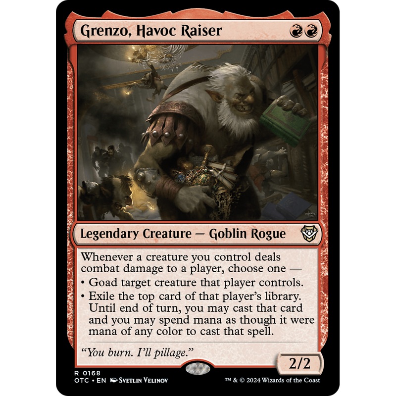 Grenzo, Havoc Raiser (OTC-168) - Outlaws of Thunder Junction Commander