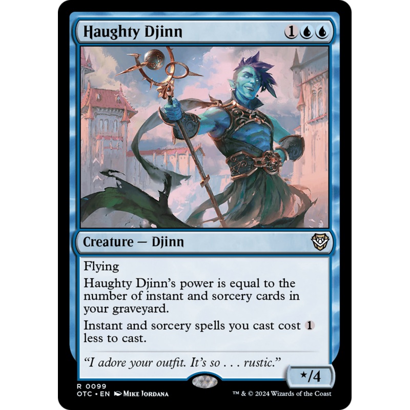 Haughty Djinn (OTC-099) - Outlaws of Thunder Junction Commander