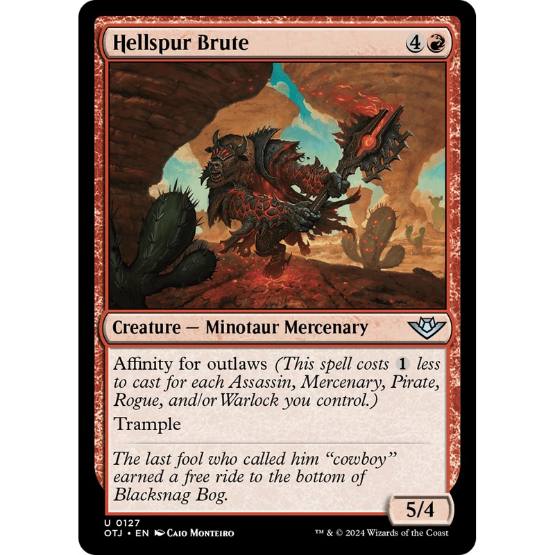 Hellspur Brute (OTJ-127) - Outlaws of Thunder Junction