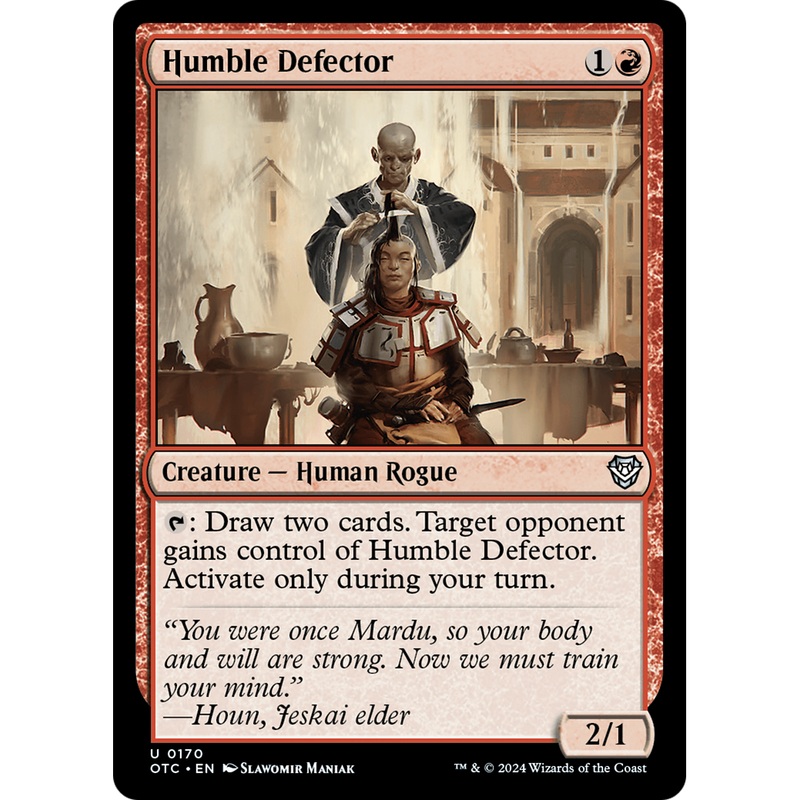 Humble Defector (OTC-170) - Outlaws of Thunder Junction Commander