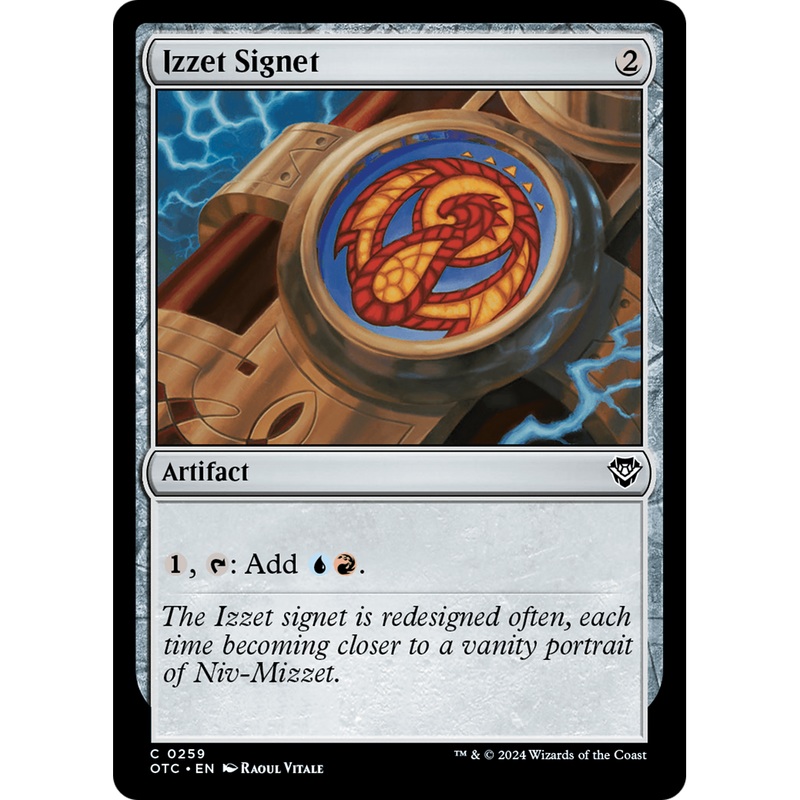 Izzet Signet (OTC-259) - Outlaws of Thunder Junction Commander