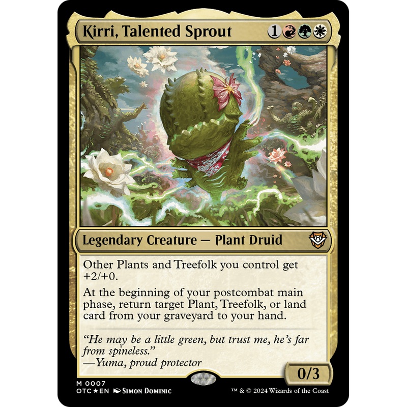 Kirri, Talented Sprout (OTC-007) - Outlaws of Thunder Junction Commander Foil