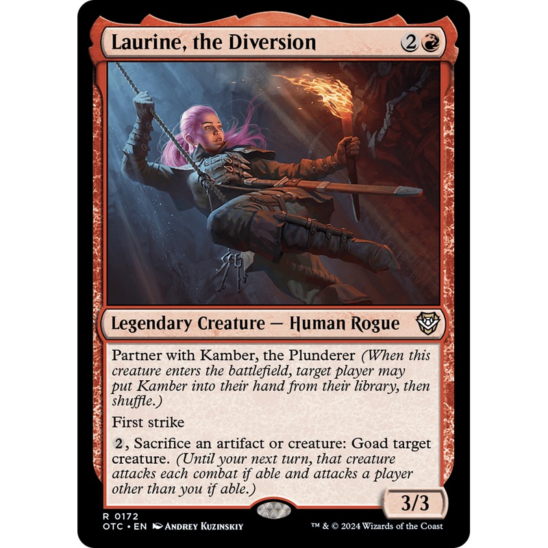 Laurine, the Diversion (OTC-172) - Outlaws of Thunder Junction Commander