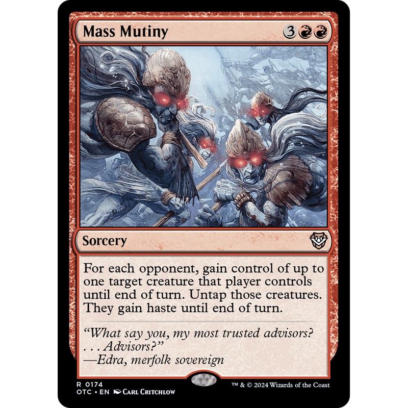 Mass Mutiny (OTC-174) - Outlaws of Thunder Junction Commander