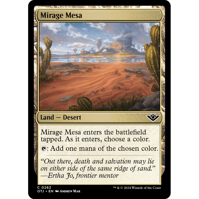 Mirage Mesa (OTJ-262) - Outlaws of Thunder Junction