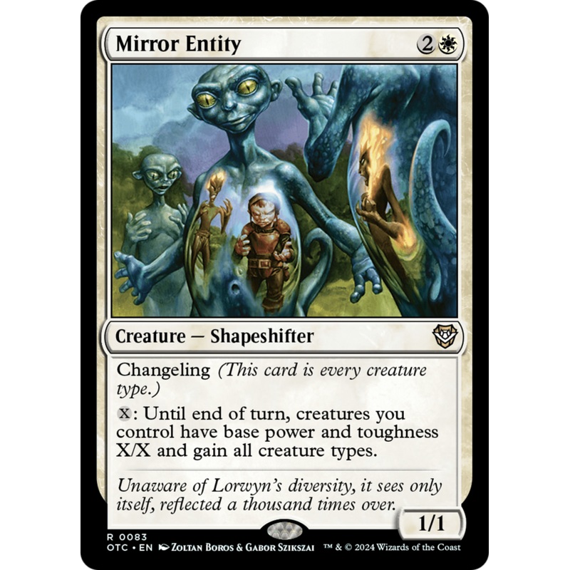Mirror Entity (OTC-083) - Outlaws of Thunder Junction Commander