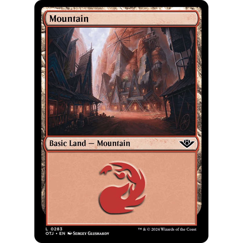 Mountain (OTJ-283) - Outlaws of Thunder Junction Foil