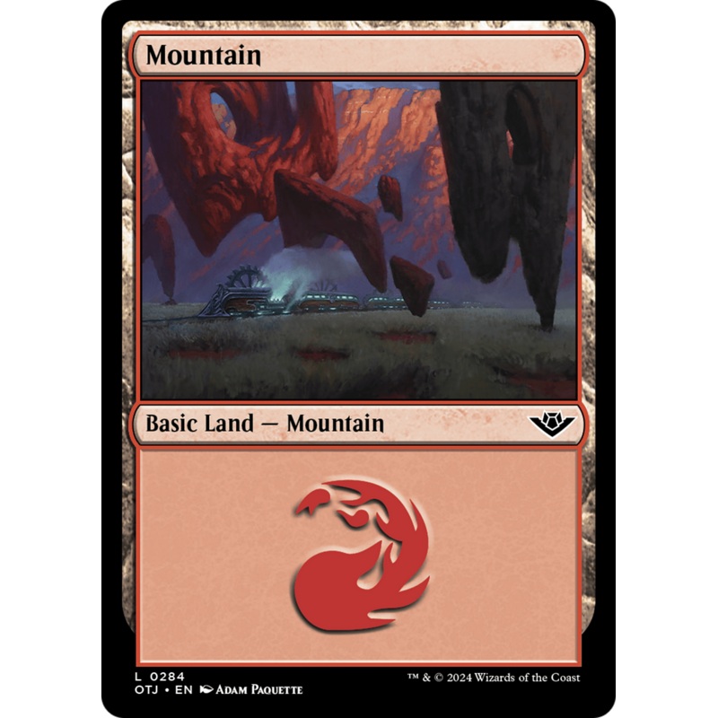 Mountain (OTJ-284) - Outlaws of Thunder Junction Foil